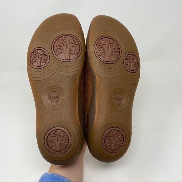 Hälsa Footwear Anna Leather Comfort Clog Brown - Picture 6 of 7
